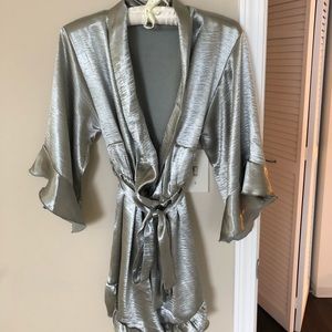 Silver mini jumpsuit from Nastygal